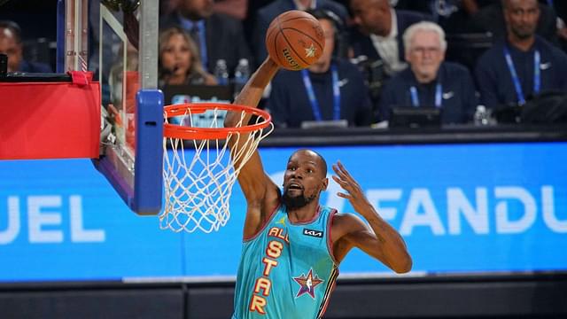 Kevin Durant NBA: All Star Game-Candaces Rising Stars at Shaqs OGs