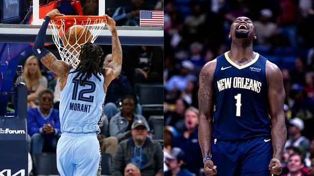 Ja Morant (L) and Zion Williamson (R)