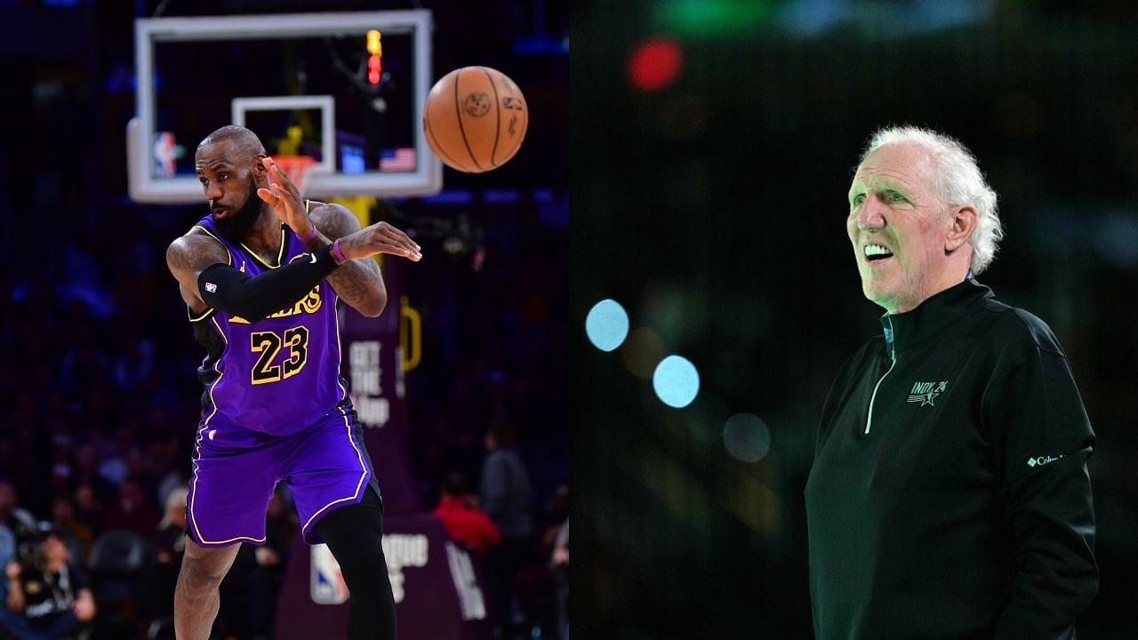 LeBron James (L), Bill Walton (R)