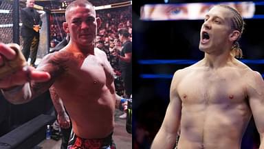 Dustin Poirier (L), Paddy Pimblett (R)