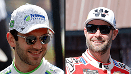 Daniel Suarez (L) and Shane van Gisbergen (R)