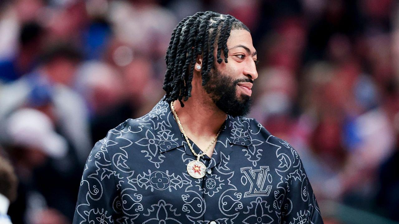 Dallas Mavericks forward Anthony Davis looks on against the Milwaukee Bucks during the first half at American Airlines Center.