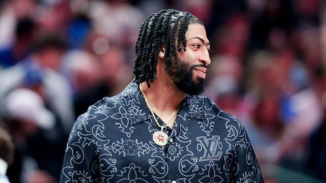 Dallas Mavericks forward Anthony Davis looks on against the Milwaukee Bucks during the first half at American Airlines Center.