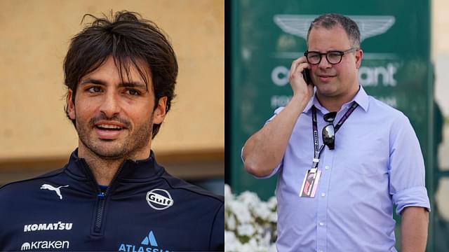 Carlos Sainz (L) and Ted Kravitz (R)