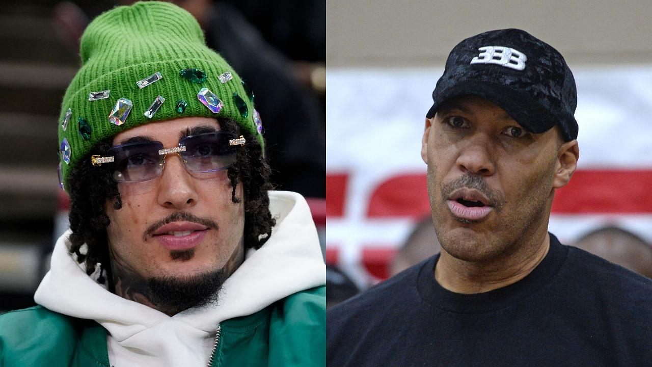 LiAngelo Ball (L) and LaVar Ball (R)