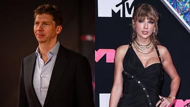 James Vowles (L) and Taylor Swift (R)