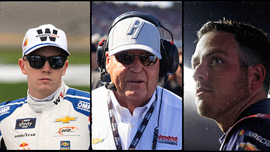 Connor Zilisch (L), Rick Hendrick (C) and Alex Bowman (R)