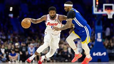 Paul George NBA: Golden State Warriors at Philadelphia 76ers