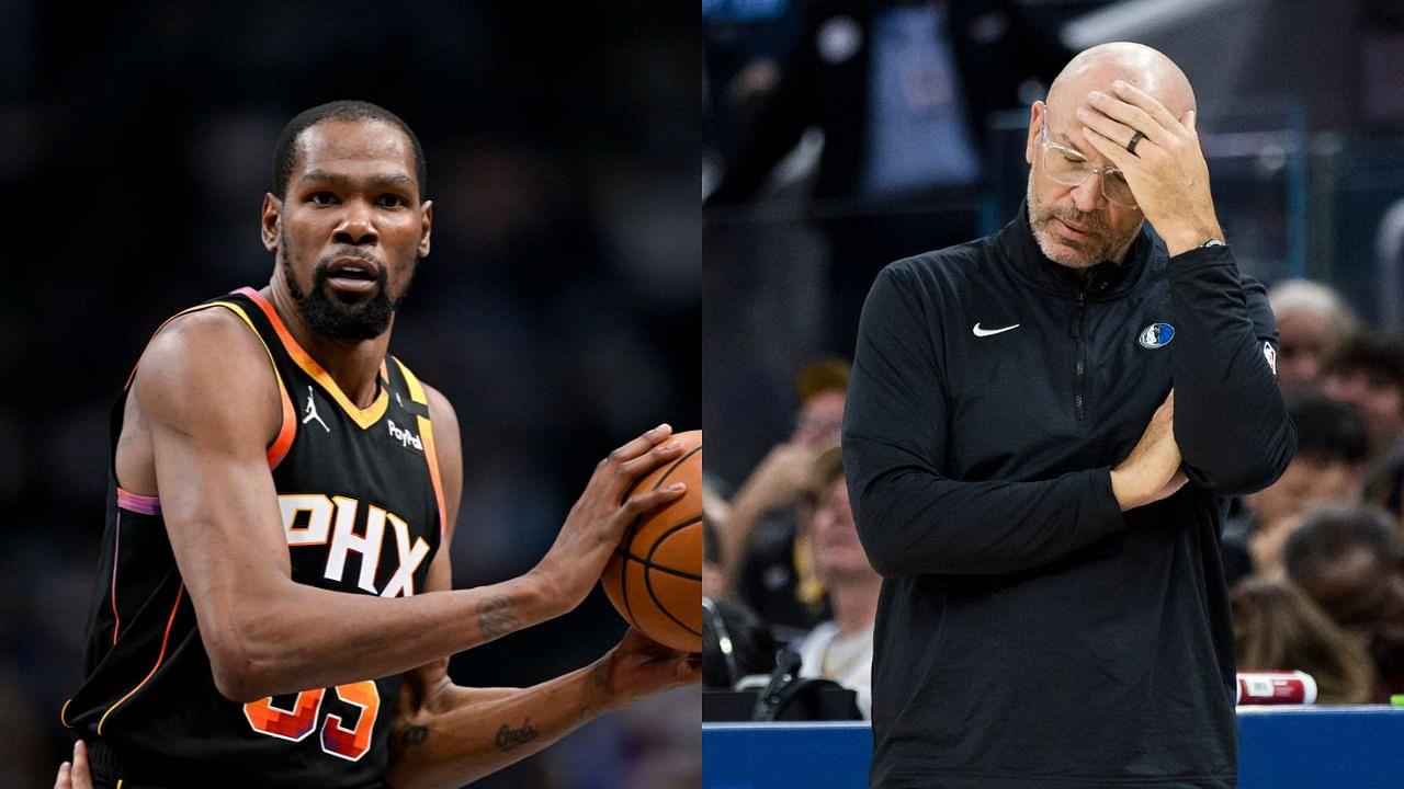 Kevin Durant(L) and Jason Kidd(R)