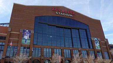 A general overall view of Lucas Oil Stadium, the home of the Indianapolis Colts and and site of the 2025 NFL Scouting Combine.