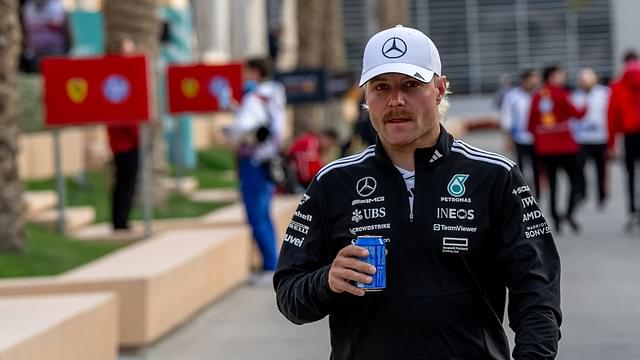 Valtteri Bottas, The reserve driver for the Mercedes team, during the Bahrain Testing at Bahrain International Circuit on Friday February 28, 2025 in Sakhir, Bahrain