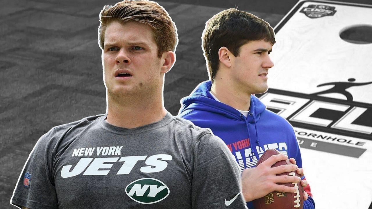 Sam darnold Daniel Jones Cornhole 10