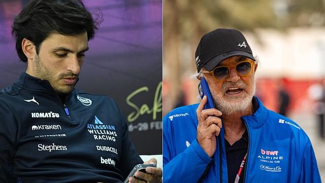 Carlos Sainz(L), Flavio Briatore(R)