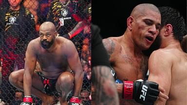 Jon Jones (L), Alex Pereira (R)