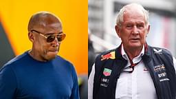 Anthony Hamilton (L) and Helmut Marko (R)