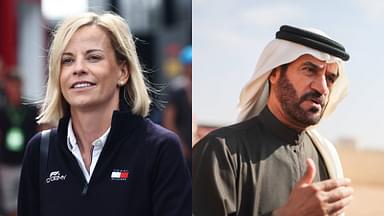 Susie Wolff (L) and Mohammed Ben Sulayem (R)