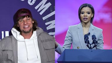 Theo Von (L), Candace Owens (R)