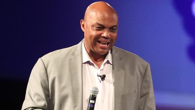 Charles Barkley speaks during the Boys & Girls Clubs of Rutherford County's 32nd Annual Stake & Burger event at MTSU