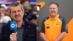 Guenther Steiner (L) and Zak Brown (R)