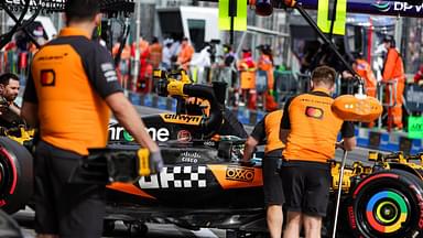 81 PIASTRI Oscar (aus), McLaren F1 Team MCL39, action pitstop during the Formula 1 Louis Vuitton Australian Grand Prix 2025, 1st round of the 2025 FIA Formula One World Championship, WM, Weltmeisterschaft from March 14 to 16, 2025 on the Albert Park Grand Prix Circuit, in Melbourne, Australia