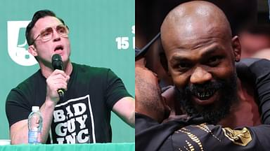 Chael Sonnen (L), Jon Jones (R)