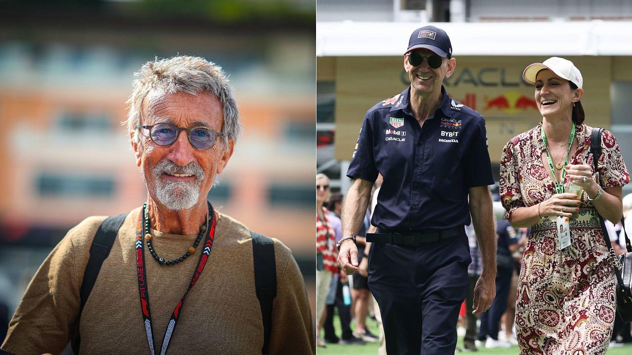 Eddie Jordan(L), and Adrian and Amanda Newey(R)