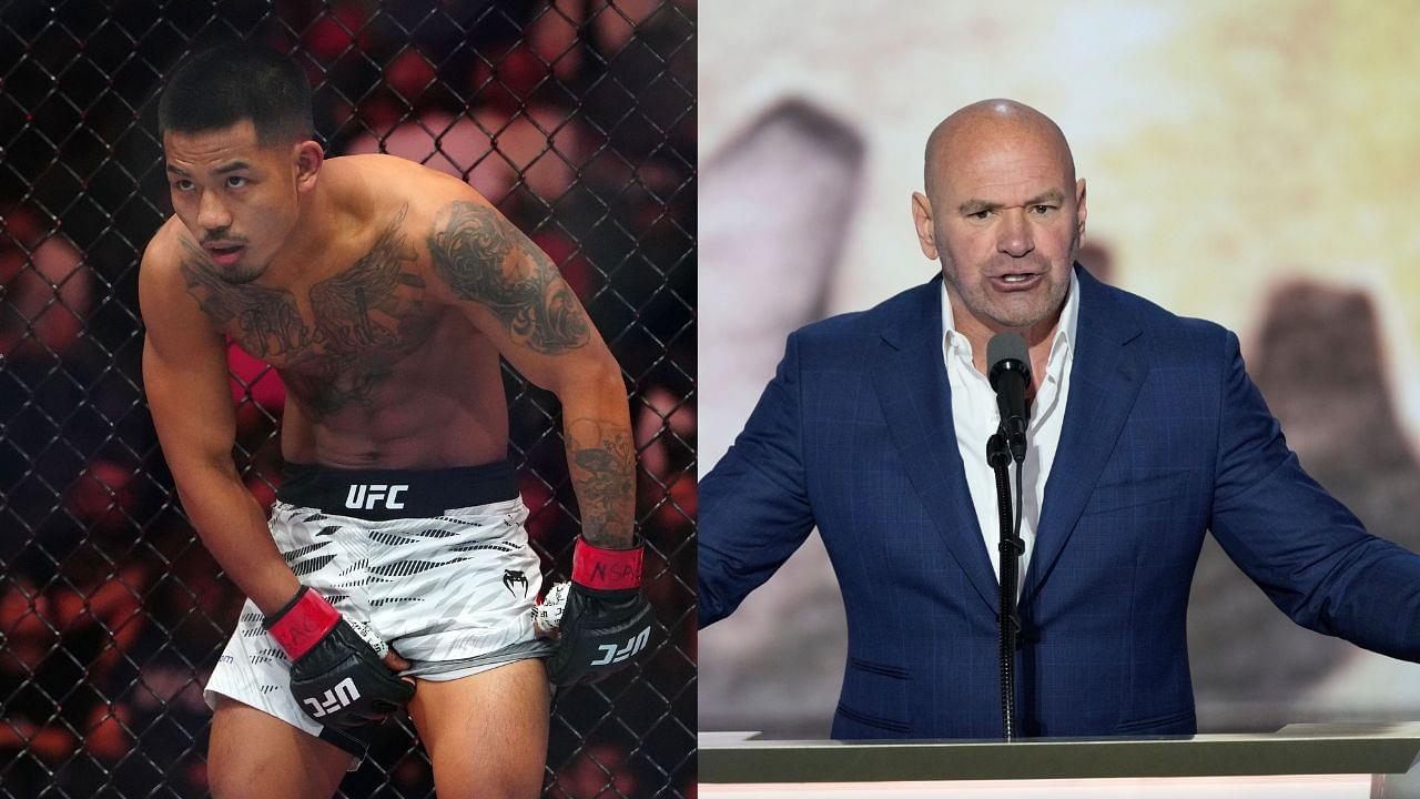 Joshua Van (L), Dana White (R)