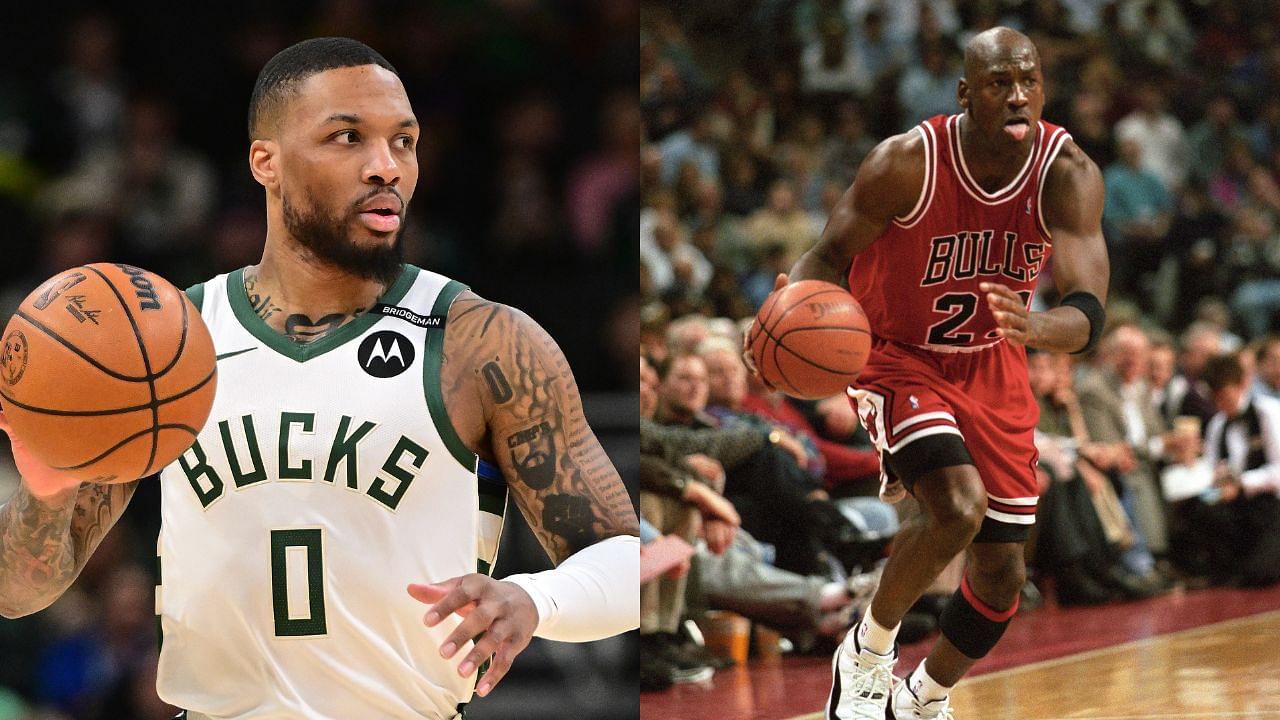 Damian Lillard(L) and Michael Jordan(R)