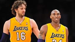 Pau Gasol (L) and Kobe Bryant (R)