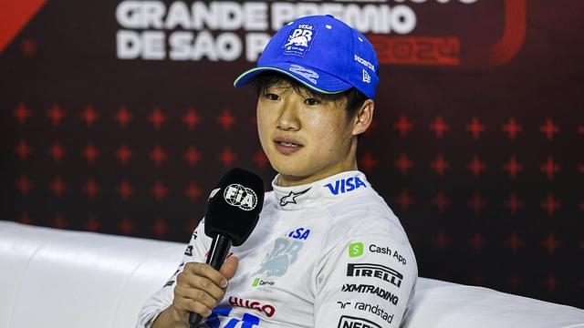 TSUNODA Yuki (jap), Visa Cash App RB F1 Team VCARB 01, portrait, press conference, PK, Press conference during the Formula 1 Sao Paulo Grand Prix 2024