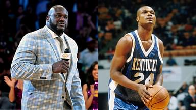 Shaquille O'Neal(L) and Antoine Walker(R)