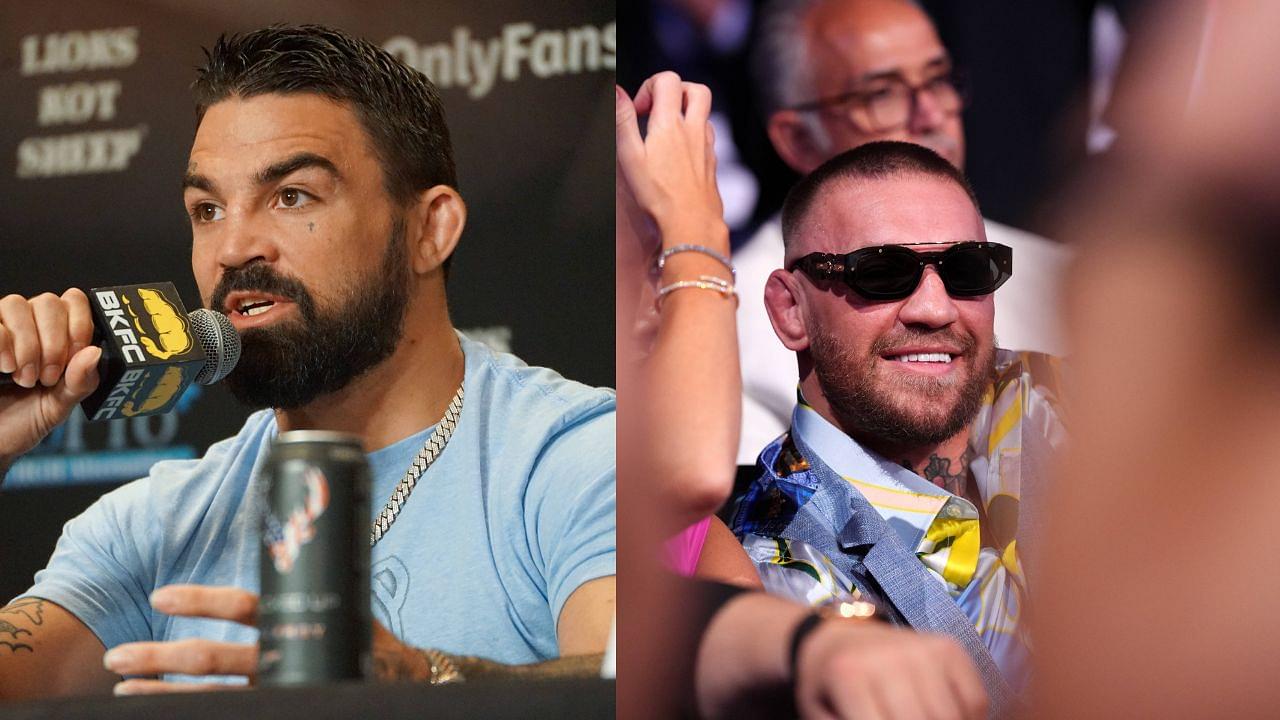 Mike Perry (L), Conor McGregor (R)