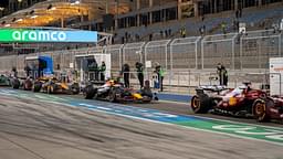 2025 FORMULA 1 PRE-SEASON TESTING IN BAHRAIN Romain MATHON OVERTAKE MAXPPP - Sakhir 27 02 2025 16 LECLERC Charles (mon), Scuderia Ferrari driver, 30 LAWSON Liam (nld), Red Bull Racing driver, 04 NORRIS Lando (gbr), McLaren F1 Team driver, action 12 ANTONELLI Andrea Kimi (ita), Mercedes AMG Petronas driver, action during the Formula 1 pre-season testing 2025 on the Bahrain International Circuit