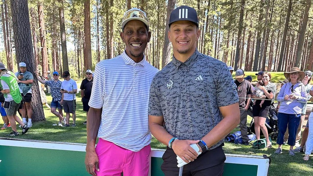 Patrick Mahomes Sr. with son, Patrick Mahomes.