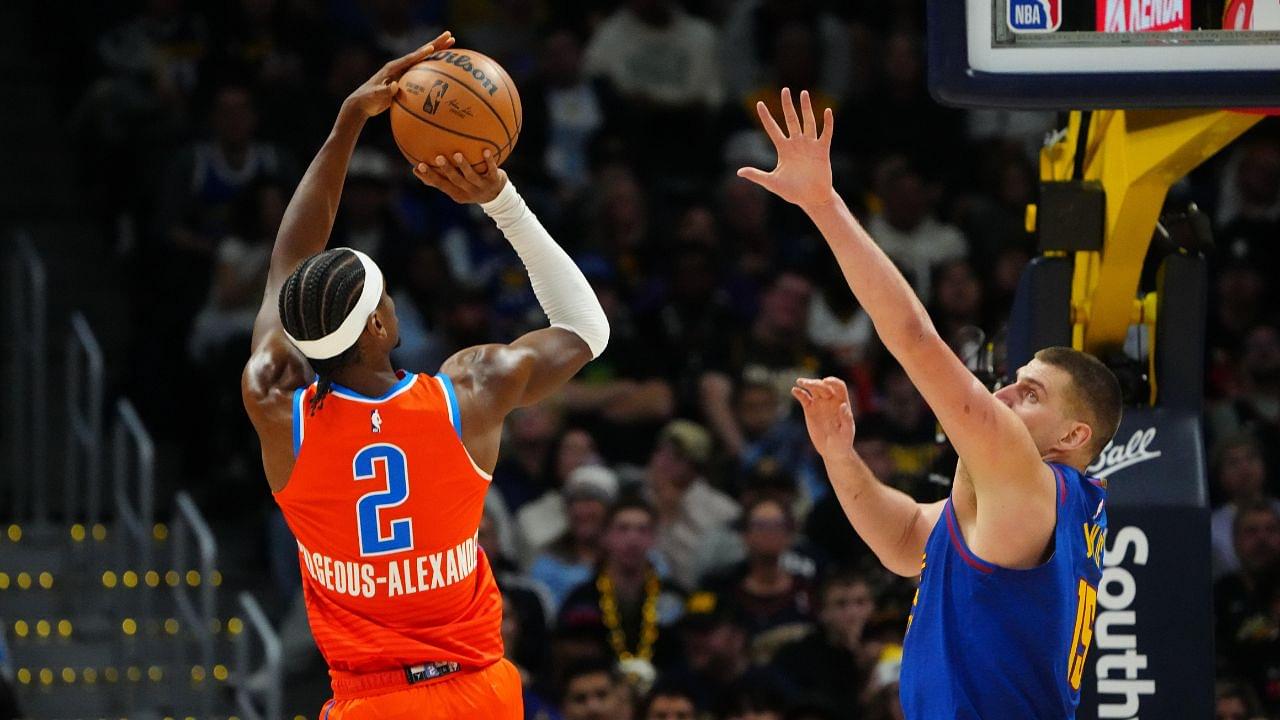 Shai Gilgeous-Alexander (L) and Nikola Jokic (R)