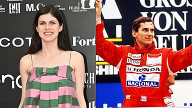 Alexandra Daddario (L) and Ayrton Senna (R)