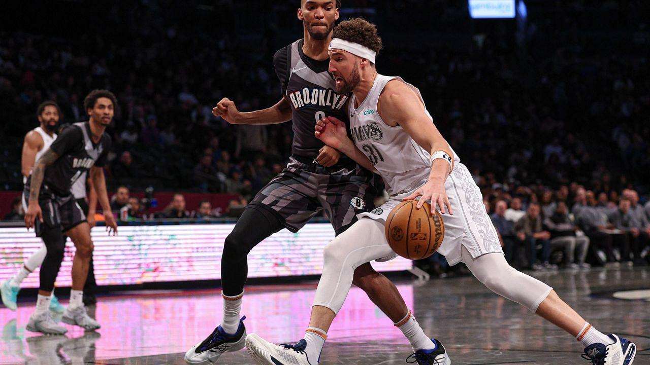 Klay Thompson NBA: Dallas Mavericks at Brooklyn Nets