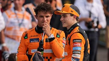 F1 Italian Grand Prix 2024 Qualifying in the photo: Lando Norris - McLaren with Oscar Piastri - McLaren Monza