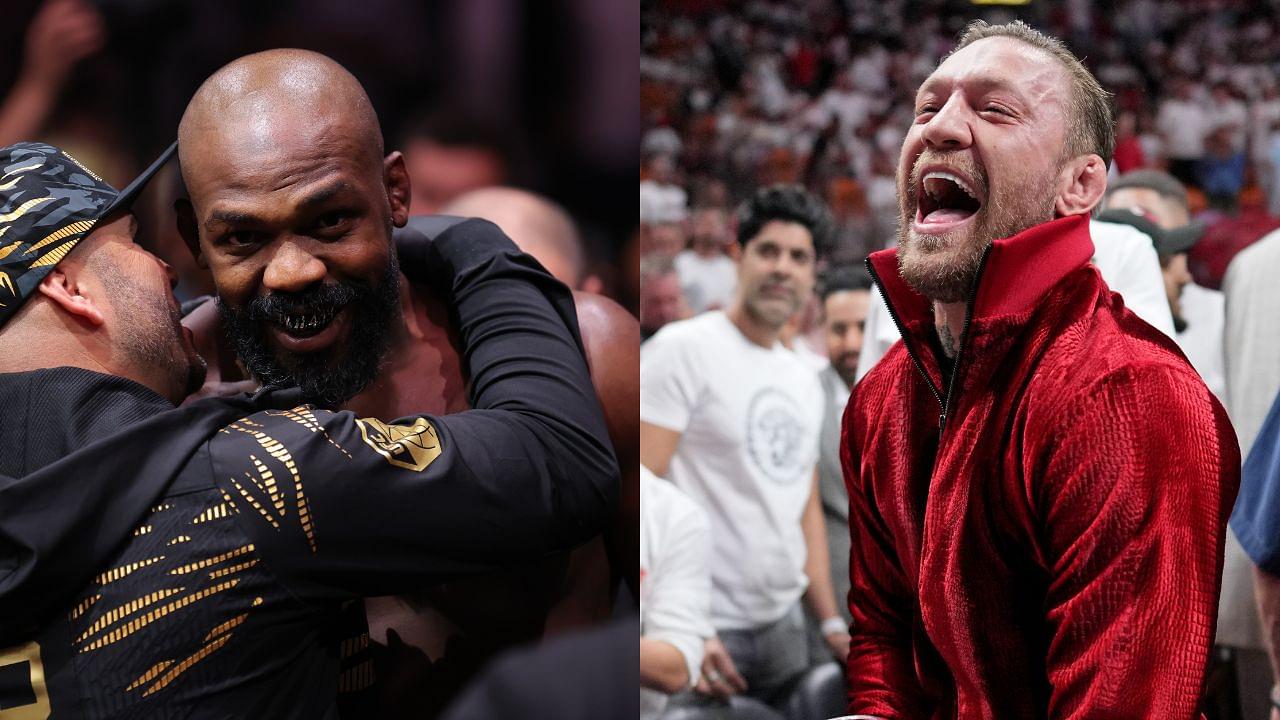 Jon Jones (L), Conor McGregor (R)