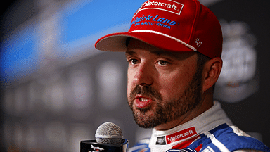 NASCAR Cup Series driver Josh Berry (21) during Daytona 500 media day at Daytona International Speedway.