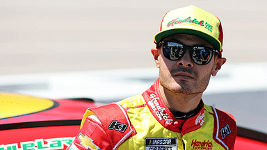 NASCAR Cup Series driver Kyle Larson (5) during qualifying for the Goodyear 400 at Darlington Raceway.