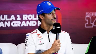 RICCIARDO Daniel (aus), Visa Cash App RB F1 Team VCARB 01, portrait press conference, PK, Pressekonferenz during the Formula 1 Rolex Belgian Grand Prix 2024, 14th round of the 2024 Formula One World Championship, WM, Weltmeisterschaft from July 26 to 28, 2024 on the Circuit de Spa-Francorchamps, in Stavelot, Belgium