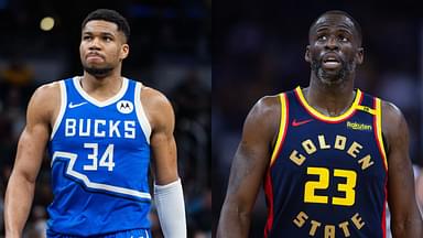 Giannis Antetokounmpo (L) and Draymond Green (R)