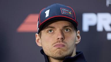 Formula 1 Testing in Bahrain - Day Two Max Verstappen of the Netherlands and Oracle Red Bull Racing attends the press conference