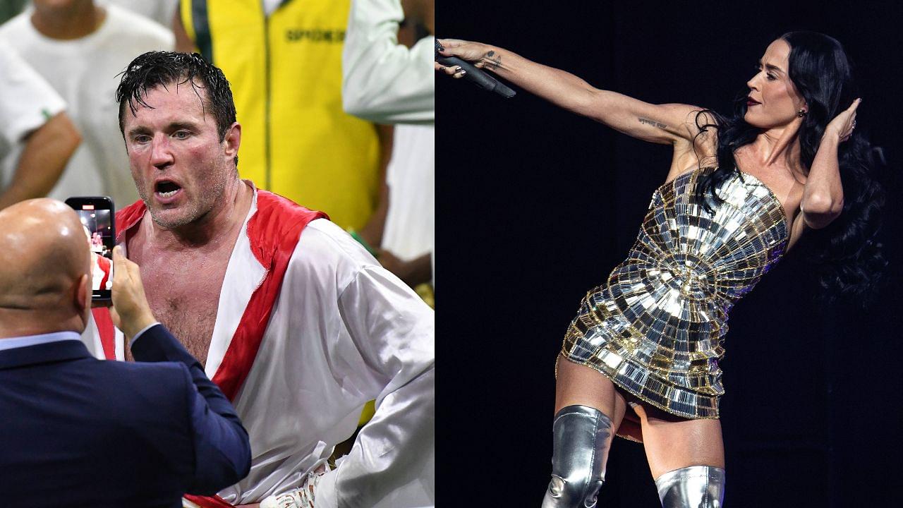 Chael Sonnen (L), Katy Perry (R)