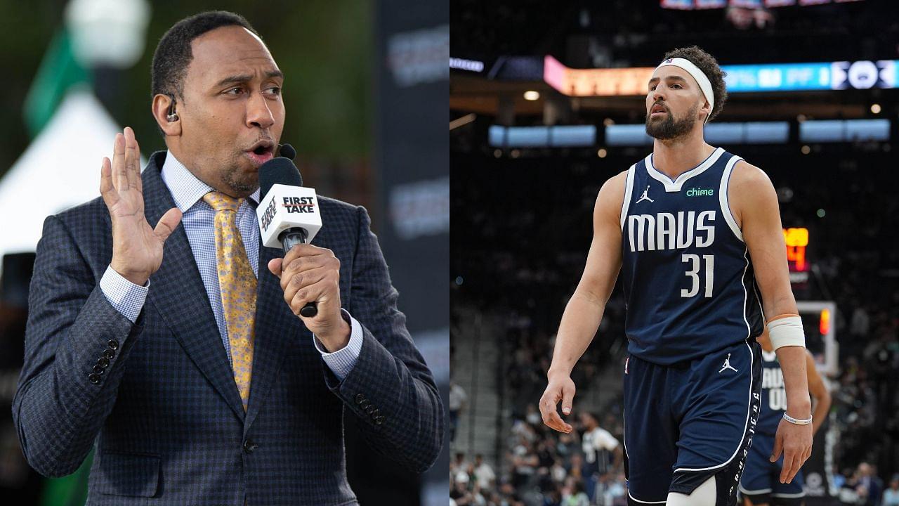 Stephen A. Smith(L) and Klay Thompson(R)