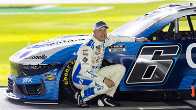 NASCAR Cup Series driver Brad Keselowski (6) during qualifying for the Daytona 500 at Daytona International Speedway.