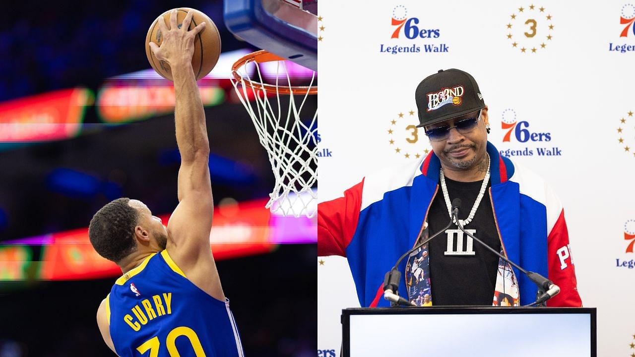 Stephen Curry (L), Allen Iverson (R)