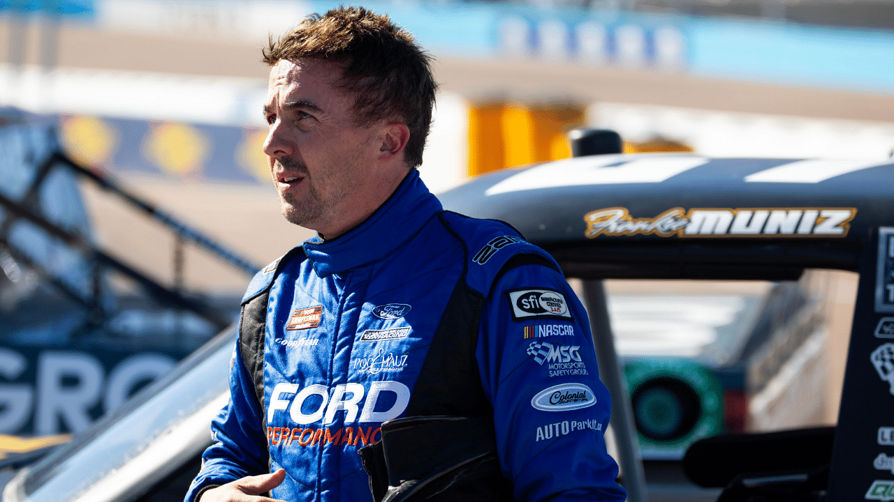 Nov 8, 2024; Avondale, Arizona, USA; NASCAR Truck Series driver Frankie Muniz (27) during the NASCAR Truck Series championship race at Phoenix Raceway. Mandatory Credit: Mark J. Rebilas-Imagn Images