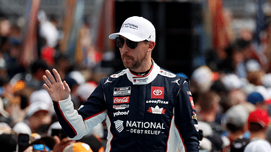 NASCAR Cup Series driver Denny Hamlin (11) during the Daytona 500 at Daytona International Speedway.